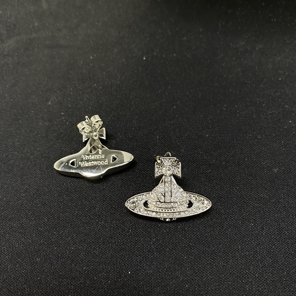 Vivienne Westwood Saturn Silver Women's Earrings